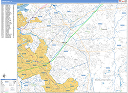 Cherry Hill Wall Map Basic Style 2026